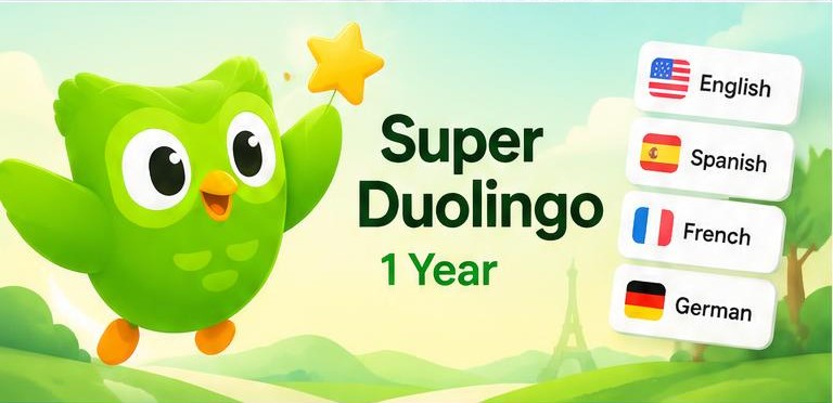 Super Duolingo 1 Year artwork