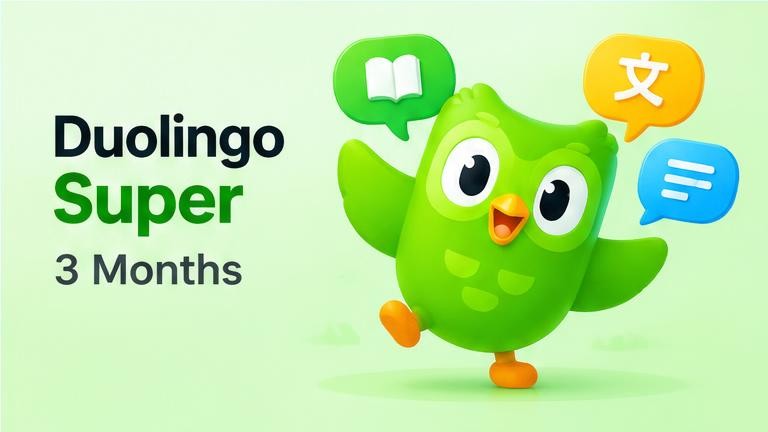 Duolingo Super 3 Months artwork