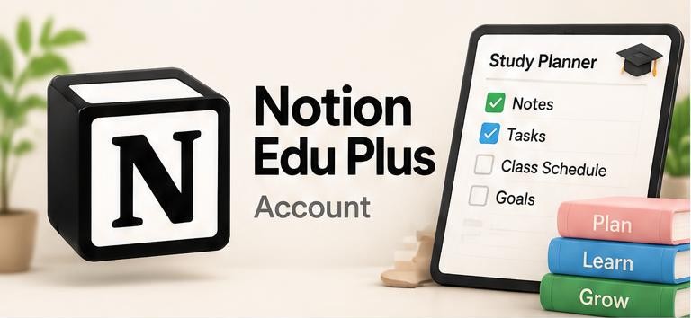 Notion Edu Plus Account artwork