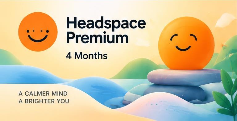 Headspace Premium 4 Months artwork