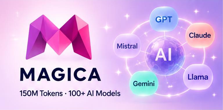 MAGICA 150M Tokens · 100+ AI Models artwork