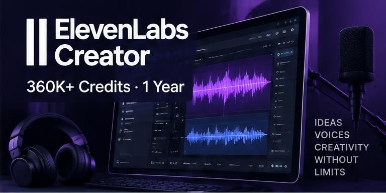 ElevenLabs Creator 360K+ Credits 1 Year artwork